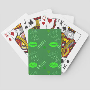 Kiss Me Im Irish Playing Cards