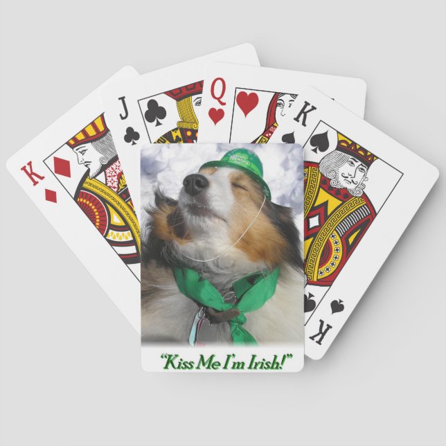 Kiss Me I'm Irish! Playing Cards (Back)