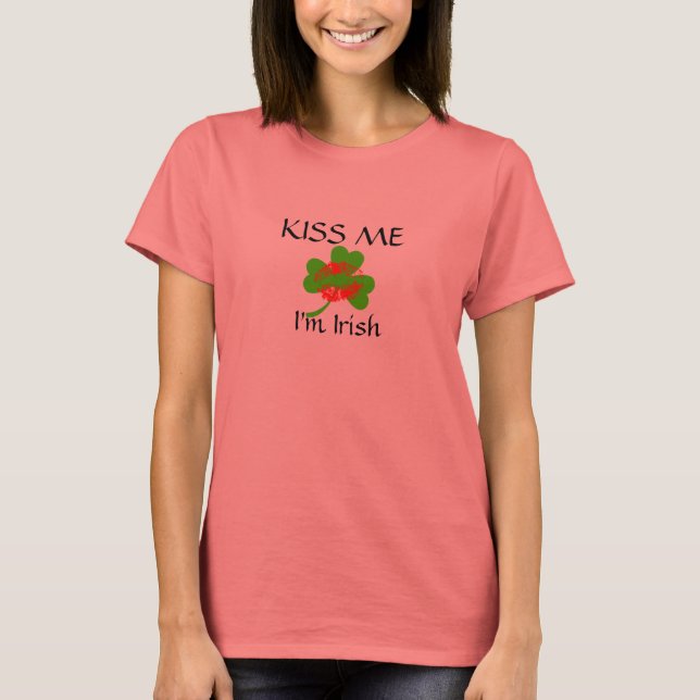 Kiss Me I'm Irish Ringer Tee (Front)