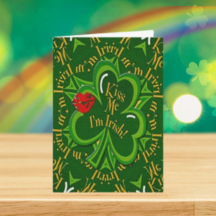 Kiss Me I'm Irish St. Patrick's Day Card