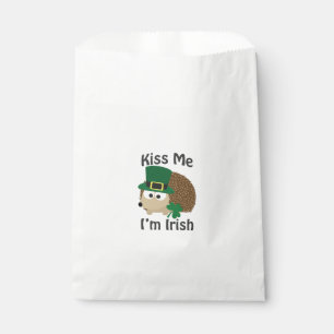 Kiss Me Im Irish St Patricks Day Hedgehog Favour Bags