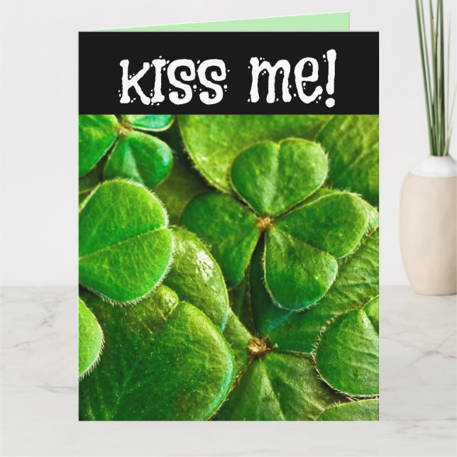 KISS ME I'M IRISH ST.PATRICK'S DAY ROMANTIC CARD (Front)