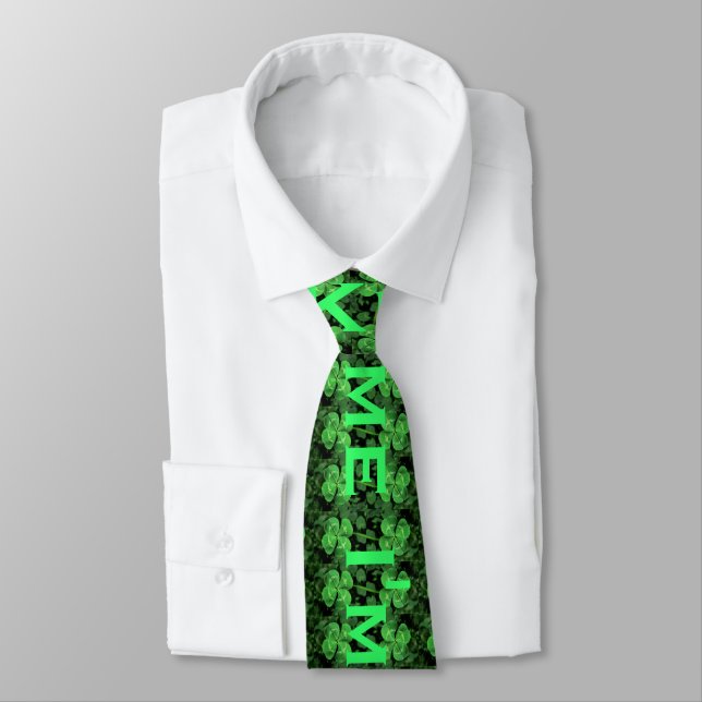 Kiss me I'm Irish St Patrick's Tie 2 (Tied)