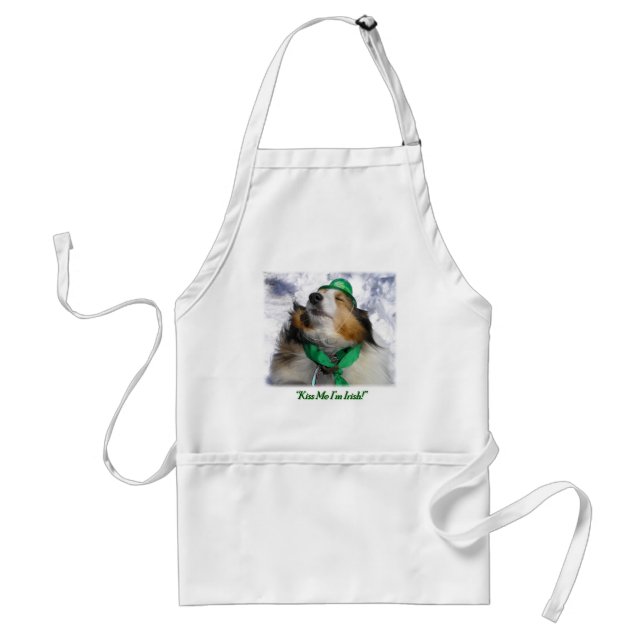 Kiss Me I'm Irish! Standard Apron (Front)