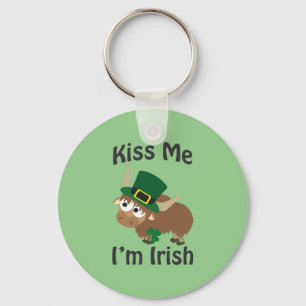 Kiss me I'm Irish Yak Key Ring