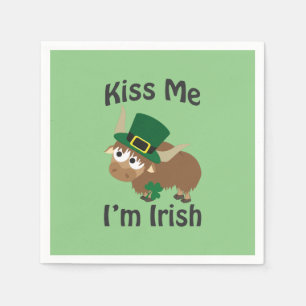Kiss me I'm Irish Yak Napkin