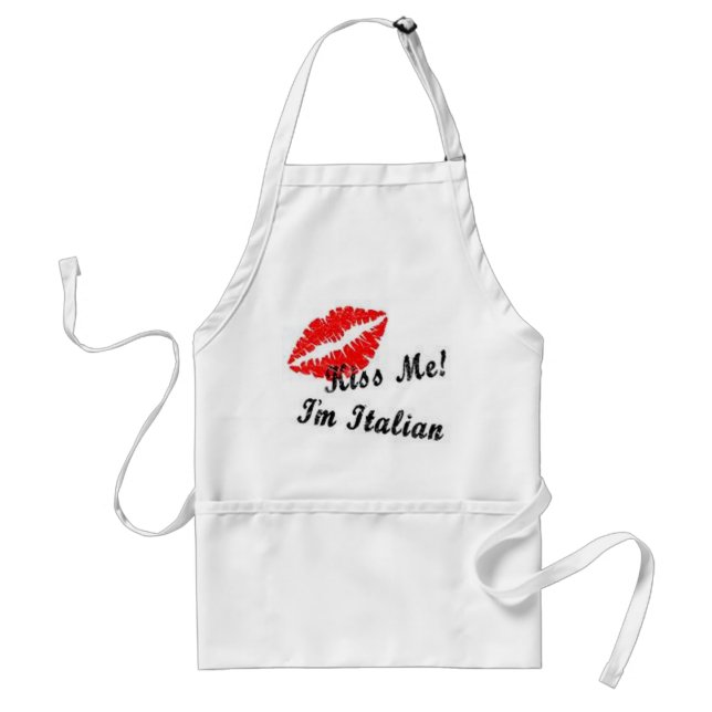 Kiss Me I'm Italian Apron (Front)
