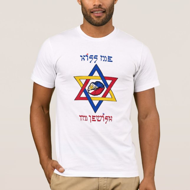 Kiss Me, I'm Jewish - Philippines T-Shirt (Front)