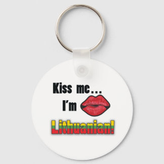 Kiss me I'm Lithuanian Key Ring