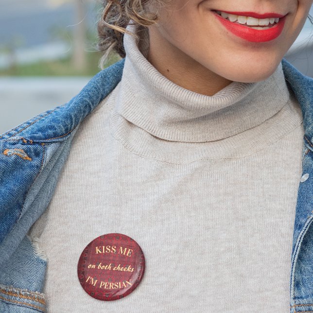 Kiss Me, I'm Persian Nowruz Button (Creator Uploaded)