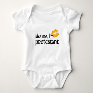 Kiss Me I'm Protestant Baby Bodysuit