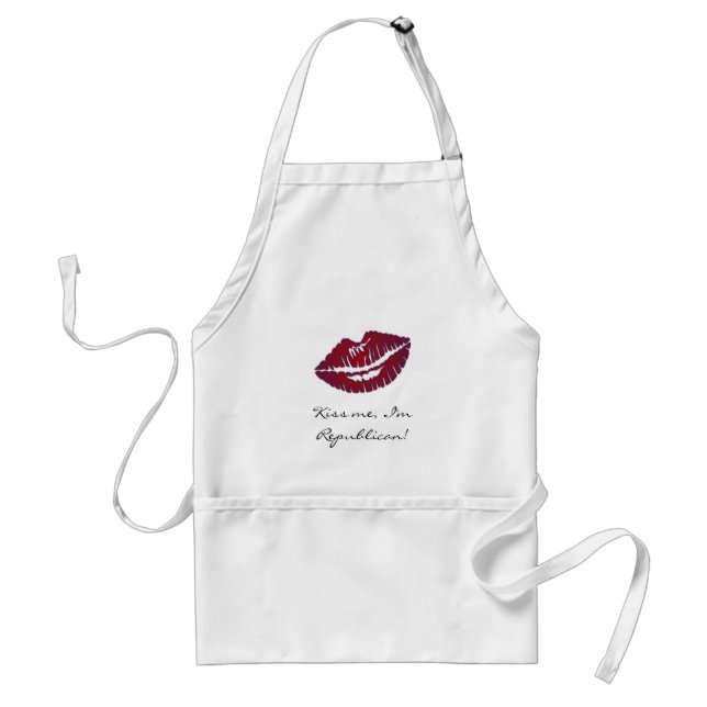 Kiss me I'm Republican Standard Apron (Front)
