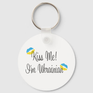Kiss Me! I'm Ukrainian Key Ring