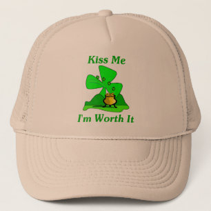 Kiss Me I'm Worth It Trucker Hat