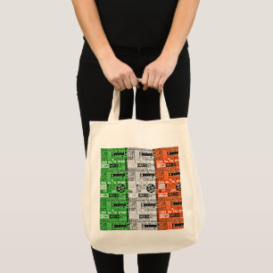 Kiss Me Irish Flag Tote Bag
