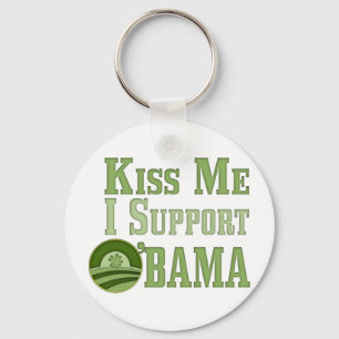 Kiss Me Irish Obama Key Ring