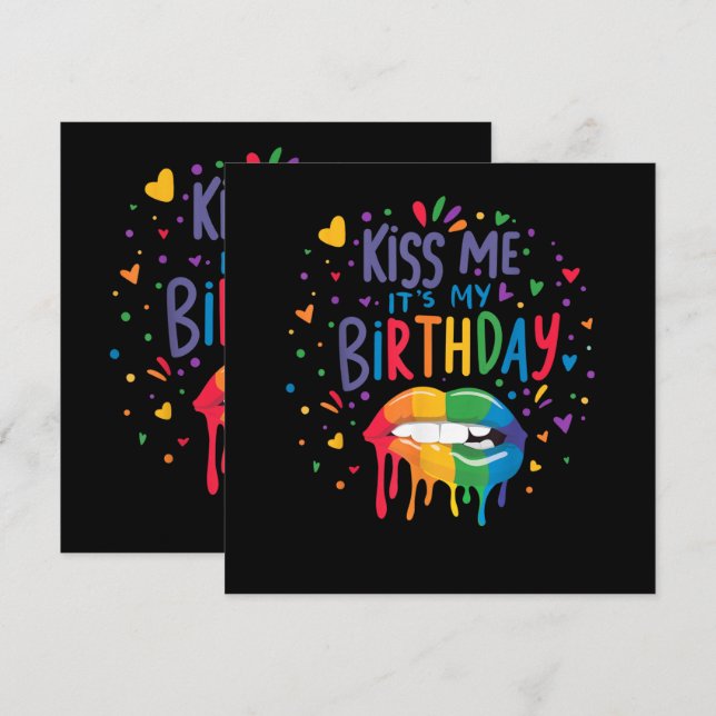 Kiss Me It's My Birthday (Front/Back)