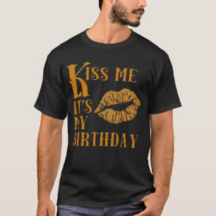 Kiss Me It's My Birthday Sparkly T-Shirt