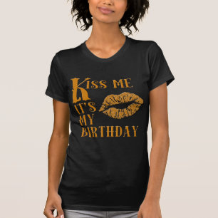 Kiss Me It's My Birthday Sparkly T-Shirt