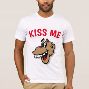 KISS ME, monkey, add edit text, T-Shirt