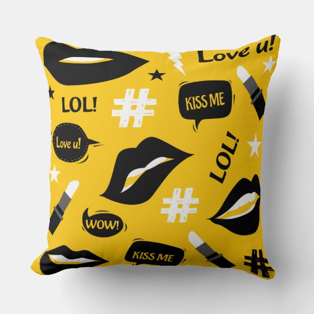 Kiss Me Pillow (Front)