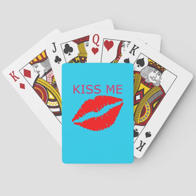 Kiss Me Playing Cards (Back)
