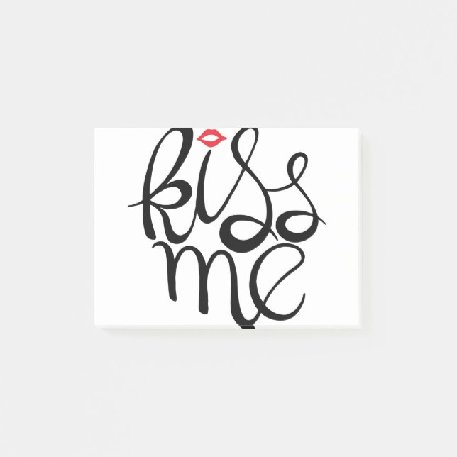 Kiss Me Post-it Notes (Front)
