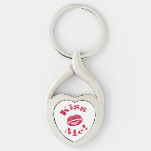 Kiss Me! Red Lips Key Ring