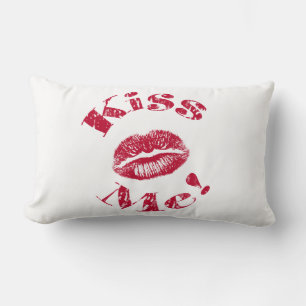 Kiss Me! Red Lips Lumbar Cushion