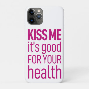 "Kiss me" Round Pillow Case-Mate iPhone Case