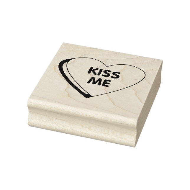 Kiss Me Rubber Stamp (Stamp)