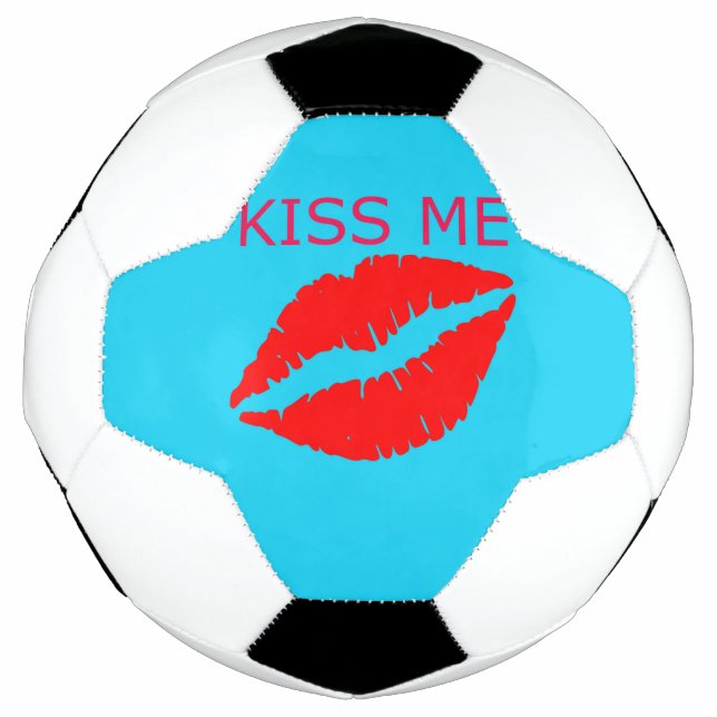 Kiss Me Soccer Ball (Front)