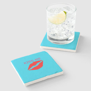 Kiss Me Stone Coaster