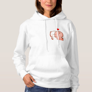 Kiss Me Trendy Cartoon Hooded Hoodie