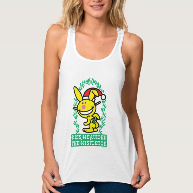 Kiss Me Under The Mistletoe Singlet (Front)