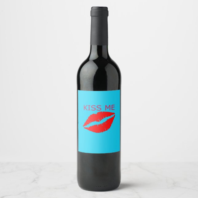 Kiss Me Wine Label (Front)