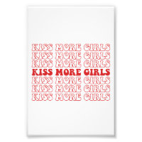 Kiss More Girls Lesbian Bisexual LGBTQ Pride Month