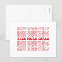 Kiss More Girls Lesbian Bisexual LGBTQ Pride Month