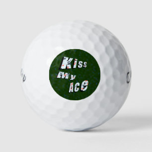 Kiss My Ace, Funny, Golf Balls