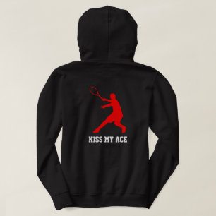 Kiss My Ace Funny tennis hoodie for men and boys