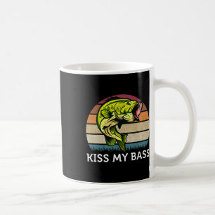 Kiss My B Cute Vintage B Fishing Design Coffee Mug