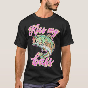 Kiss My Bass Funny Fishing T-Shirt