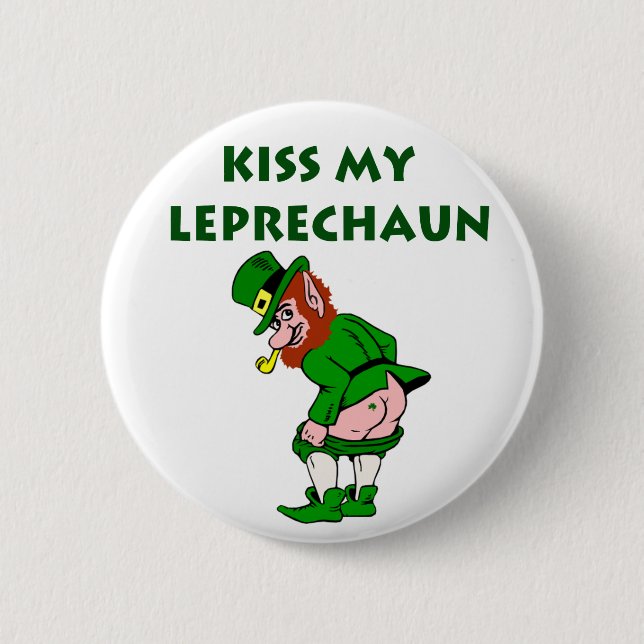 Kiss My Leprechaun Button (Front)