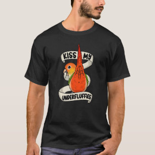 Kiss My Parrot Underfluffies I Green Cheek Pineapp T-Shirt