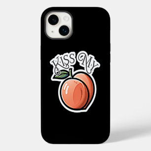 Kiss my Peach Peaches Funny Fruit iPhone 14 Plus Case