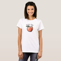Kiss my Peach Peaches Funny Fruit