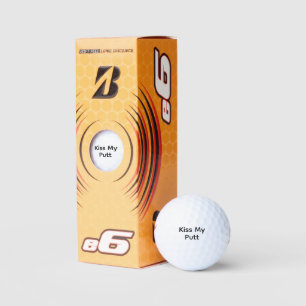 Kiss My Putt Golf Ball Gift - Funny Custom!