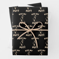 Kiss My Putt Retro Vintage 1940 Golf Golfer Lovers
