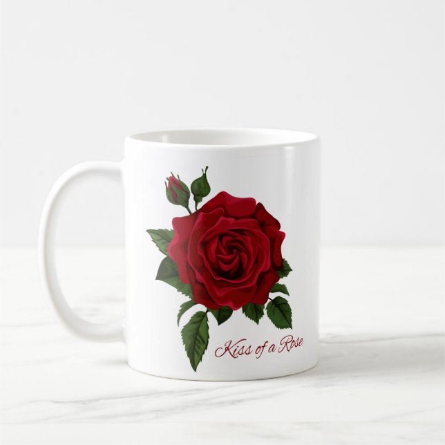 Kiss of a Rose Coffee Mug (Left)