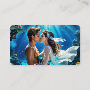 Kiss of the Undersea Lovers Bookmark  Business Card